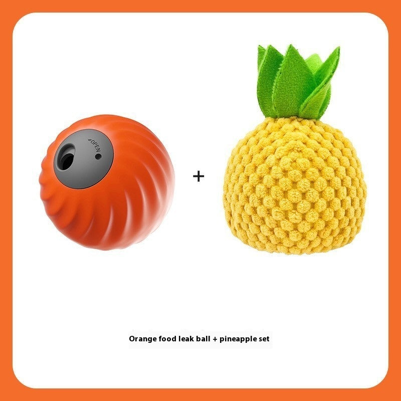 KFX-5702845 Interactive Electric Food Dropping Ball Puzzle for Pets - Color Options Include Orange and Blue Variants