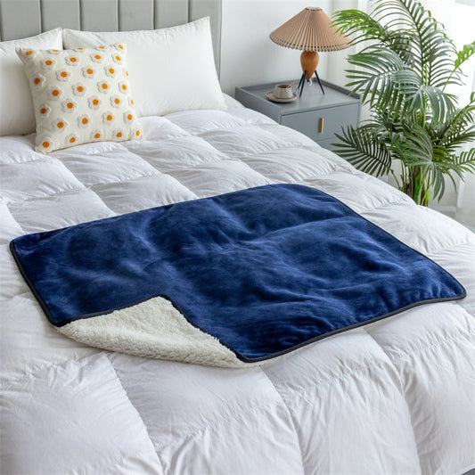 KFX-5703485 Waterproof Reusable Lambswool Pet Blanket - Gray, Navy, Camel, Coffee - 75x100CM & 127x150CM