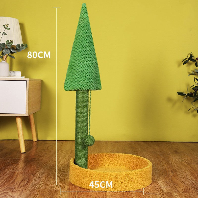 KFX-5705917 Natural Cotton Rope Cat Climbing Frame with Durable Sisal Hemp Structure