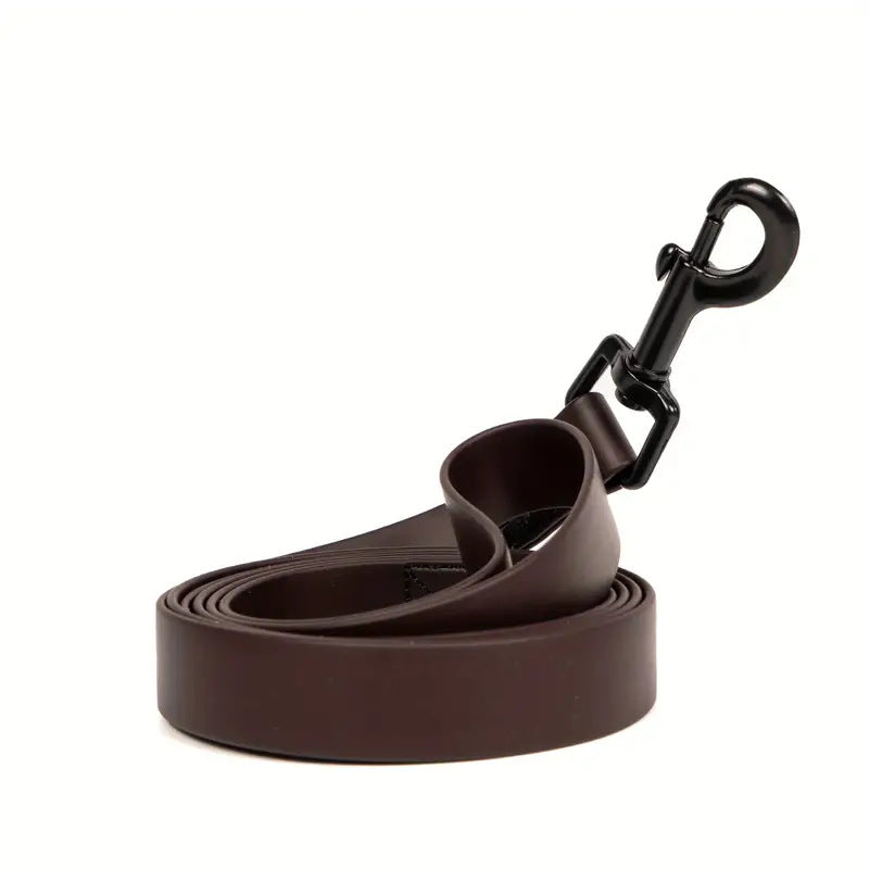 KFX-5706429 Durable Solid Color Plain Weave Pet Leash in Burgundy, Coffee, Pink, Light Purple, Light Green