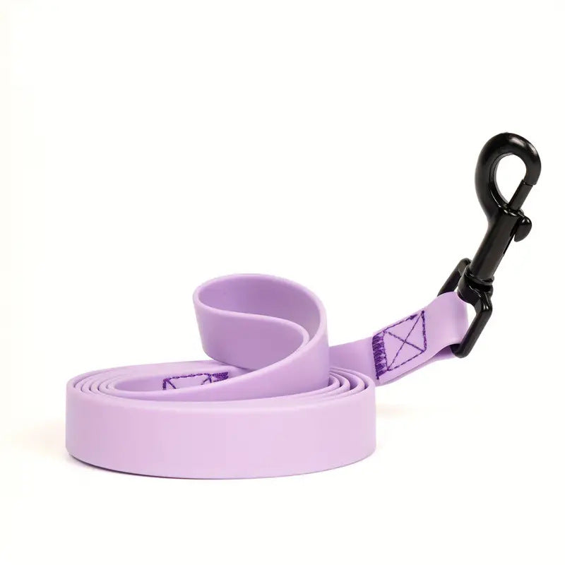 KFX-5706429 Durable Solid Color Plain Weave Pet Leash in Burgundy, Coffee, Pink, Light Purple, Light Green