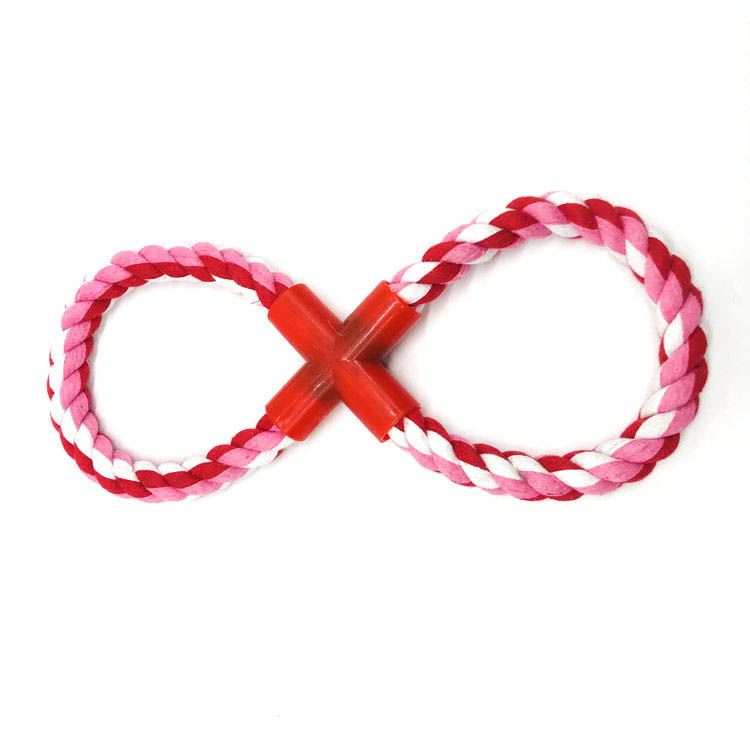KFX-5707453 Durable Cotton Rope Dog Toy Set - 10 Piece Bite Resistant Playtime Collection