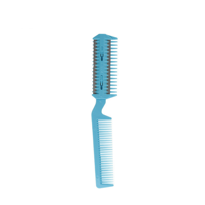 KFX-5708221 Two-Sided Pet Sharpening Comb with Built-in Blade - Pink, Blue, Beige