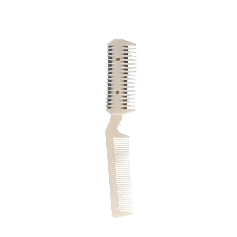 KFX-5708221 Two-Sided Pet Sharpening Comb with Built-in Blade - Pink, Blue, Beige