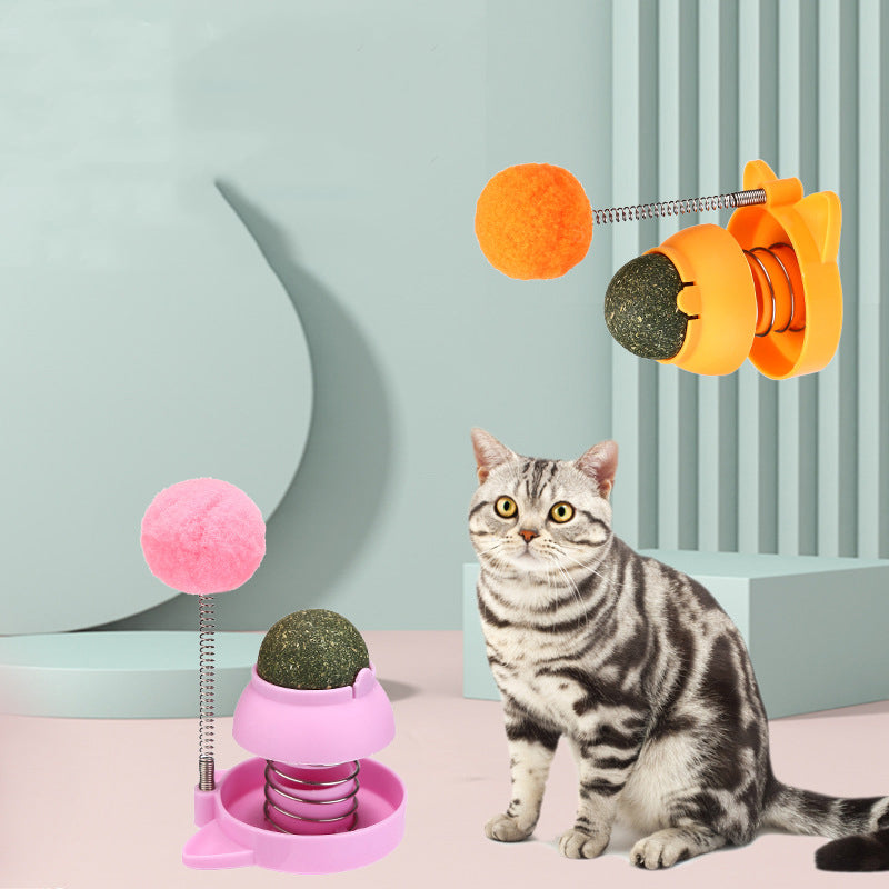 KFX-5709885 Mint Ball Cat Toy for Hairball Relief and Teeth Cleaning, 55mm Size