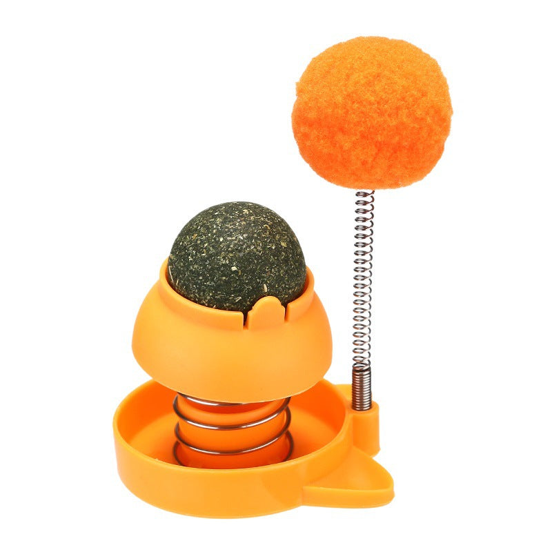KFX-5709885 Mint Ball Cat Toy for Hairball Relief and Teeth Cleaning, 55mm Size