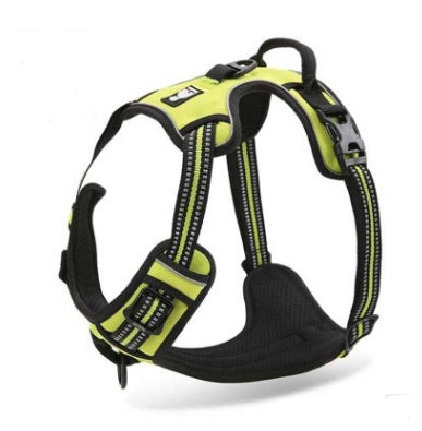 KFX-5711677 Reflective Adjustable Safety Dog Harness for Medium to Large Dogs - Durable Nylon with Ergonomic Design