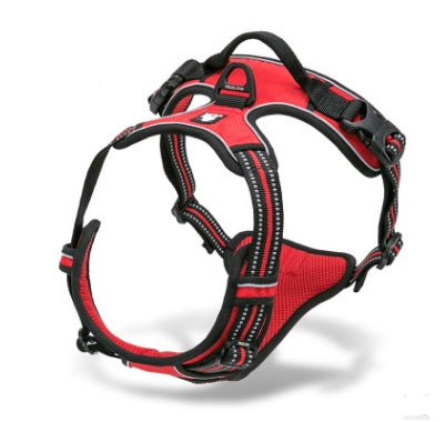 KFX-5711677 Reflective Adjustable Safety Dog Harness for Medium to Large Dogs - Durable Nylon with Ergonomic Design