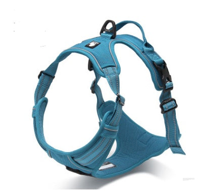 KFX-5711677 Reflective Adjustable Safety Dog Harness for Medium to Large Dogs - Durable Nylon with Ergonomic Design