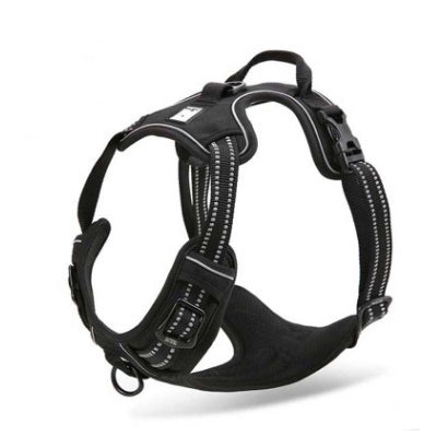 KFX-5711677 Reflective Adjustable Safety Dog Harness for Medium to Large Dogs - Durable Nylon with Ergonomic Design
