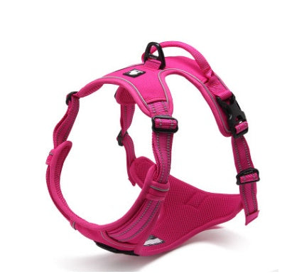 KFX-5711677 Reflective Adjustable Safety Dog Harness for Medium to Large Dogs - Durable Nylon with Ergonomic Design