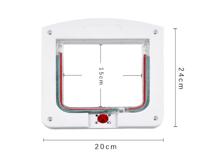 KFX-5712573 Controllable Two-Way Pet Door for Easy Entry and Exit - Solid Color Options Available