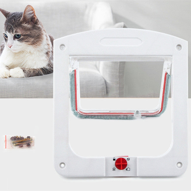 KFX-5712573 Controllable Two-Way Pet Door for Easy Entry and Exit - Solid Color Options Available