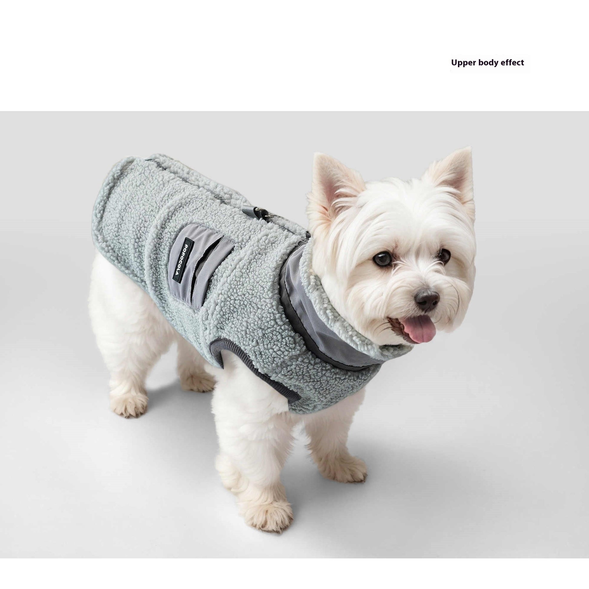 KFX-5712957 Warm Lambswool Vest for Puppies - Autumn and Winter Cozy Clothing in Sizes S to 2XL