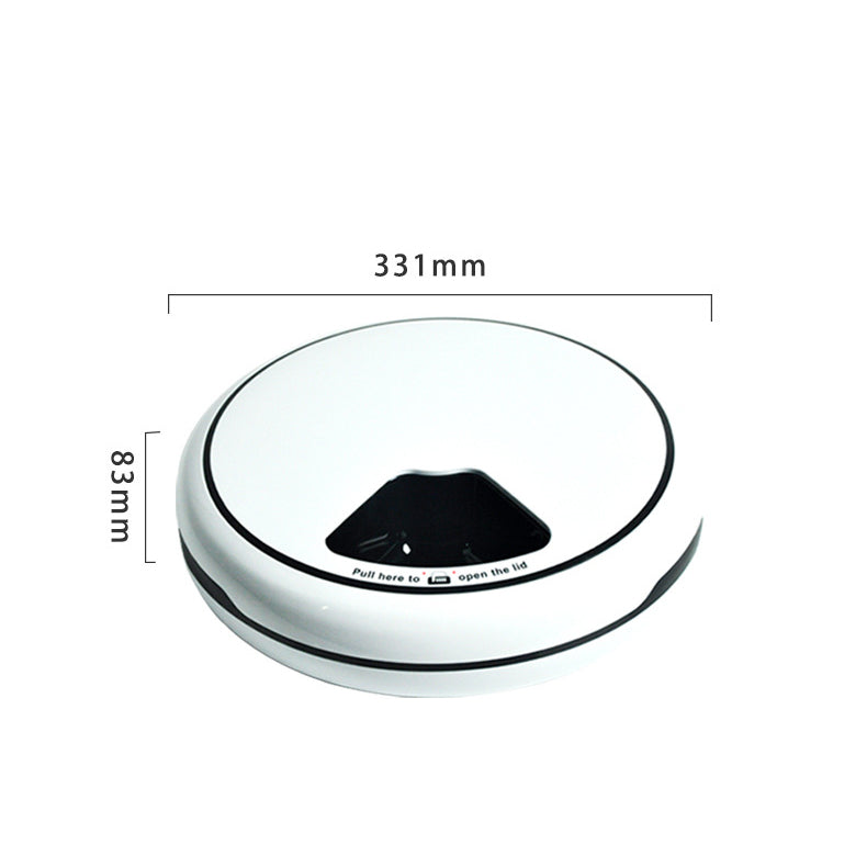 KFX-5713213 Automatic Intelligent Pet Feeder with Voice Prompt and Unmanned Feeding System, 1.6L Capacity