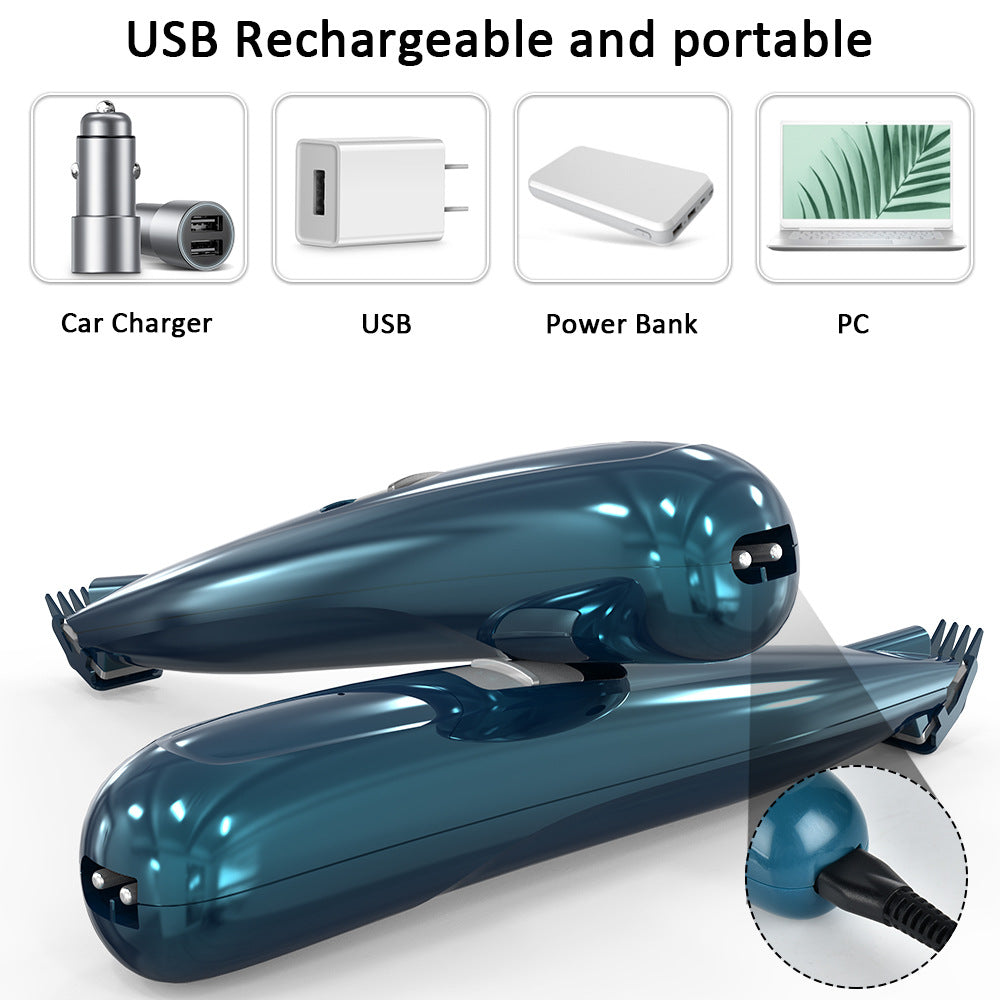 KFX-5713981 LED Paw Trimmer for Cats and Dogs - Pet Foot Hair Clipper with USB Charging and Accessories