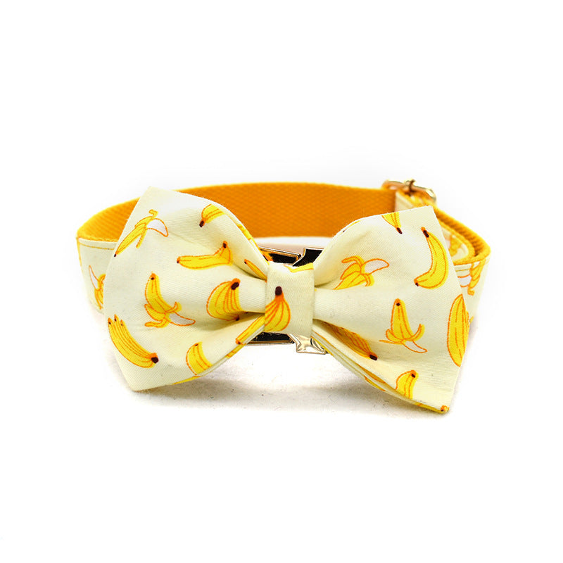 KFX-5714237 Fruit Pattern Dog Leash with Gold Metal Buckle - Available in Multiple Sizes