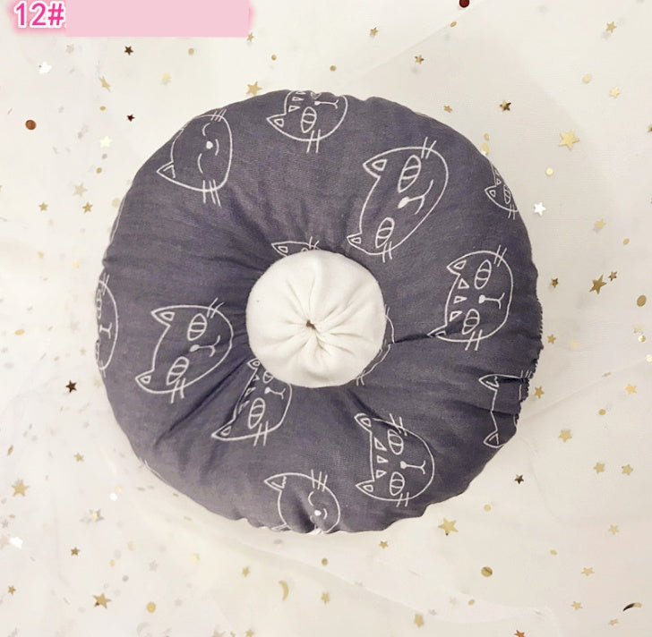 KFX-5714365 Soft Cotton Cat Collar with Adjustable Sizes and Cute Cartoon Designs