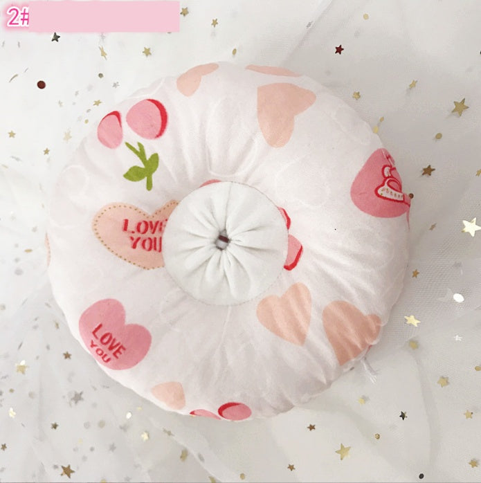 KFX-5714365 Soft Cotton Cat Collar with Adjustable Sizes and Cute Cartoon Designs
