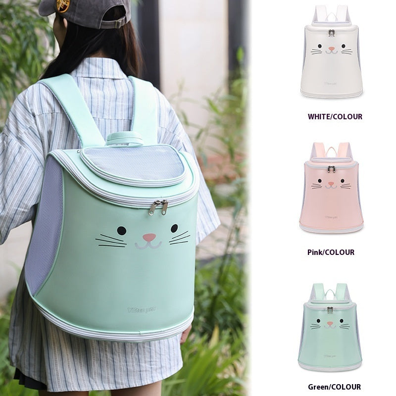 KFX-5714621 Foldable Large Capacity Cat and Dog Bag with Contrast Color Design