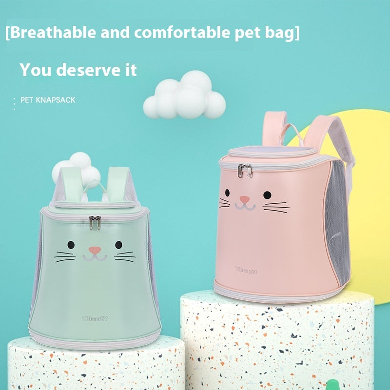KFX-5714621 Foldable Large Capacity Cat and Dog Bag with Contrast Color Design
