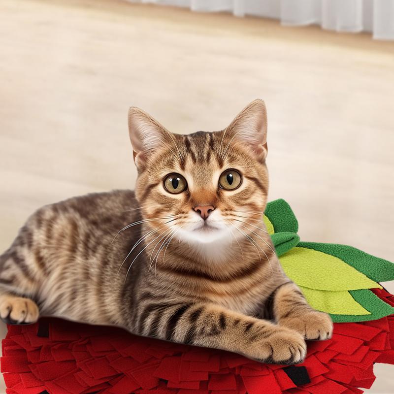 KFX-5715645 Interactive Sniffing Mat for Dogs, Cats, Rabbits - Slow Feeder with Fun Hiding Spots
