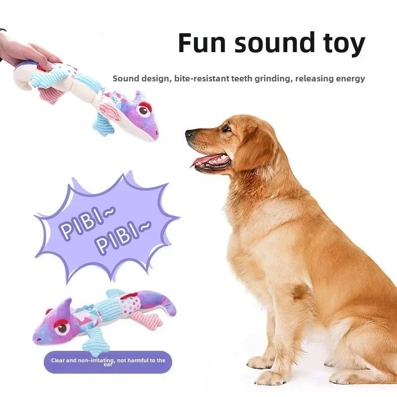 KFX-5717821 Plush Tooth-Grinding Dog Toy Bear for Boredom Relief and Entertainment