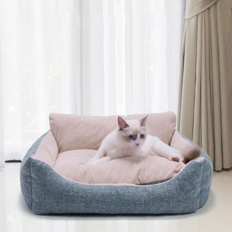 KFX-5718205 Cozy Soft Cloth Pet Kennel Mat for Small and Medium Pets - Light and Dark Gray Options