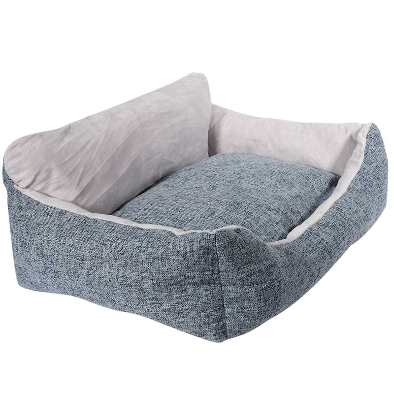 KFX-5718205 Cozy Soft Cloth Pet Kennel Mat for Small and Medium Pets - Light and Dark Gray Options