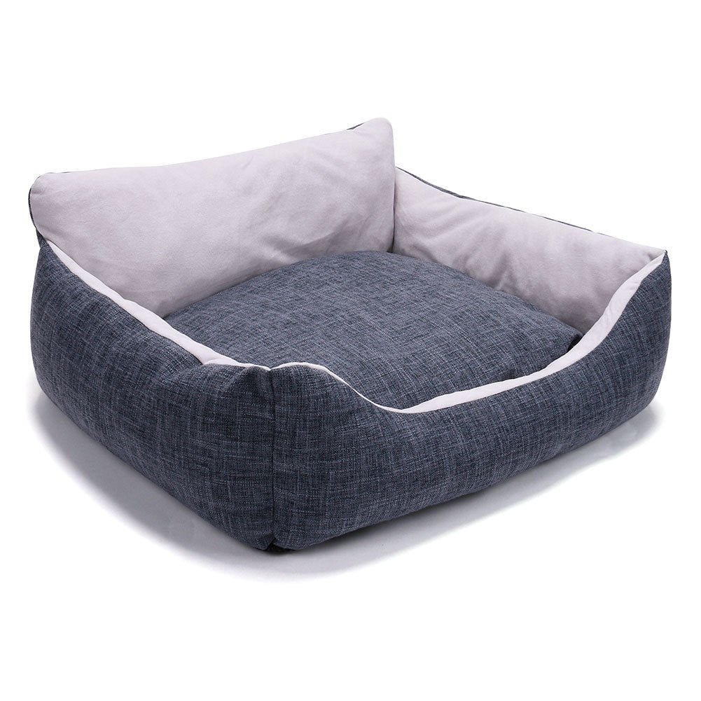 KFX-5718205 Cozy Soft Cloth Pet Kennel Mat for Small and Medium Pets - Light and Dark Gray Options