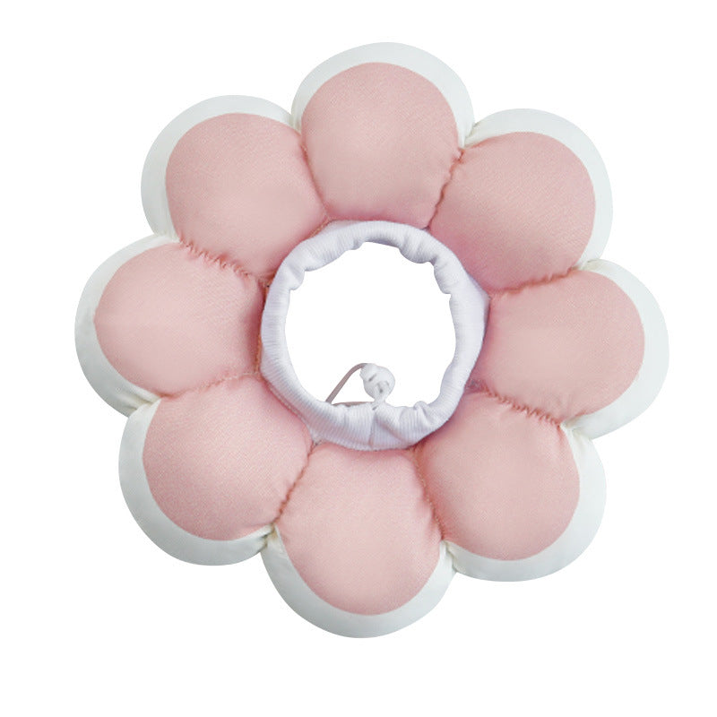 KFX-5720125 Sunflower Cat Licking Collar - Crystal Velvet, Waterproof Options Available
