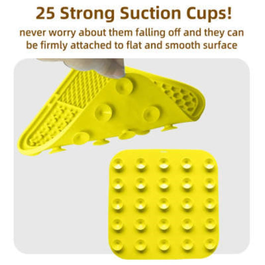 KFX-5724093 Silicone Pet Licking Plate - Octagonal Slow Feed Bowl in Assorted Colors