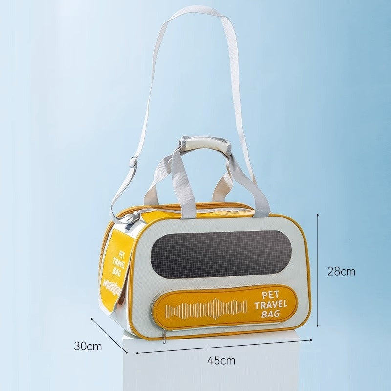 KFX-5726141 Spacious and Breathable Pet Backpack – Soft Oxford Cloth with Mesh Design for Cats and Small Dogs