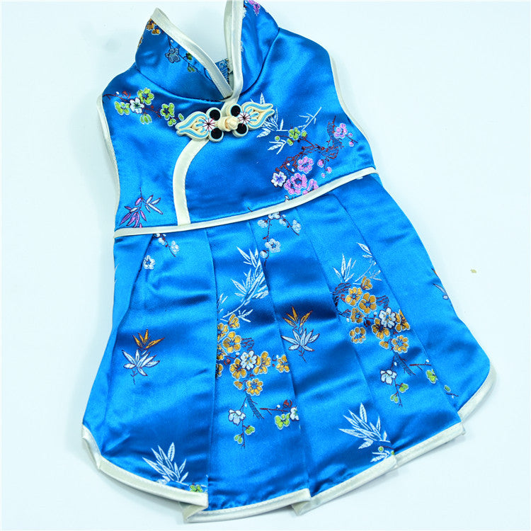 KFX-5726269 Elegant Brocade Dress for Female Pets - Spring, Summer & Autumn Style