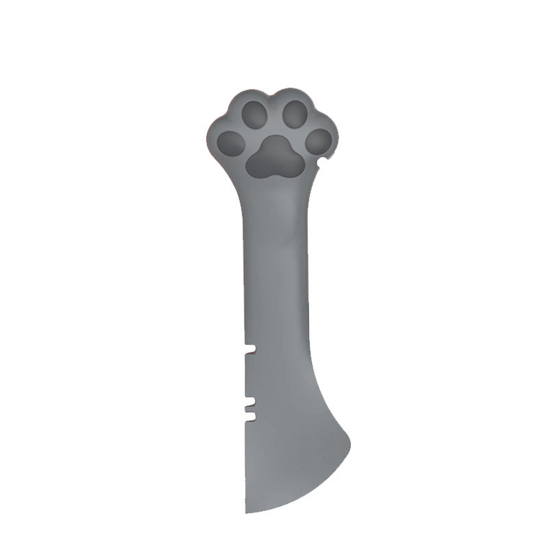 KFX-5727165 Multifunctional Pet Food Spoon and Can Opener for Cats and Dogs, Silicone Scoop and Lid Set