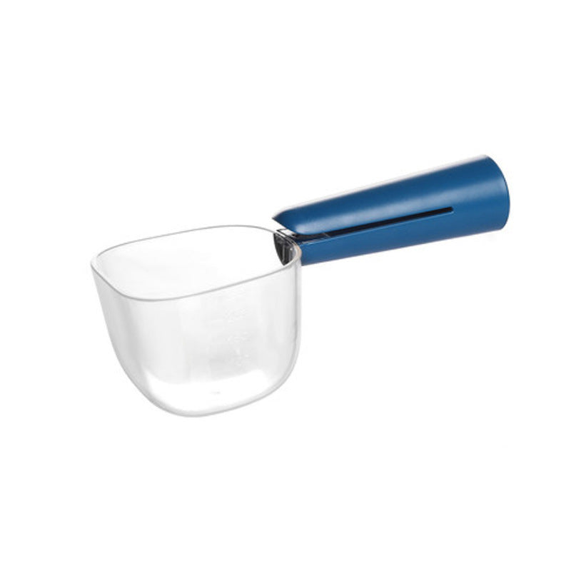 KFX-5727677 Transparent Pet Food Spoon with Measuring Scale for Cats and Dogs, Ideal for Accurate Feeding Measurement