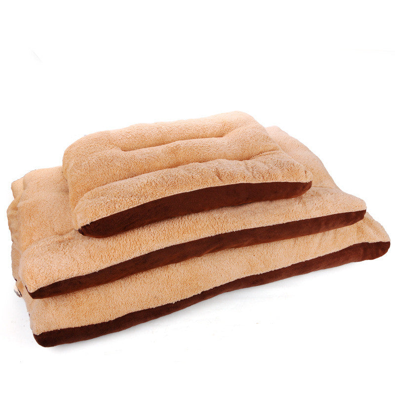 KFX-5727933 Removable and Washable Square Lamb Velvet Pet Kennel Mat for Large Dogs