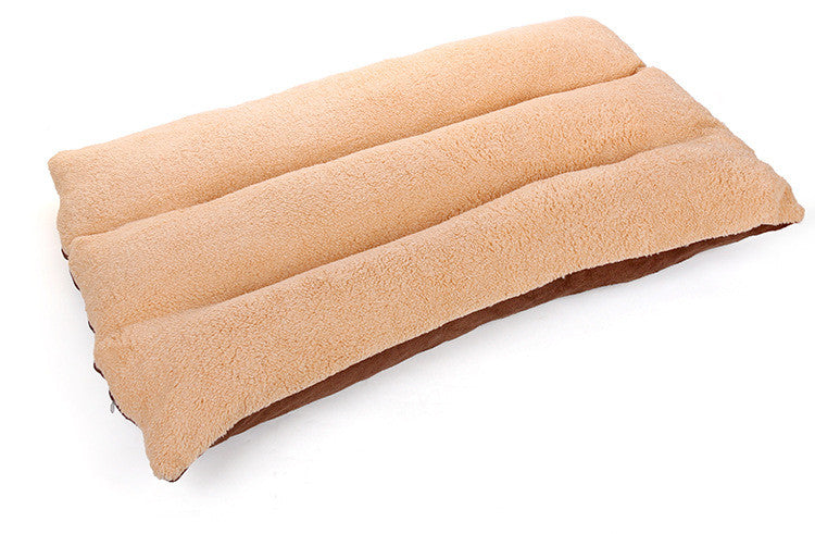 KFX-5727933 Removable and Washable Square Lamb Velvet Pet Kennel Mat for Large Dogs