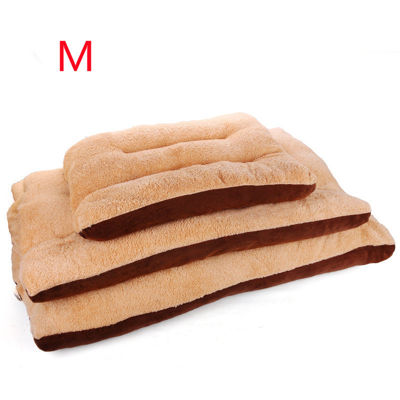 KFX-5727933 Removable and Washable Square Lamb Velvet Pet Kennel Mat for Large Dogs