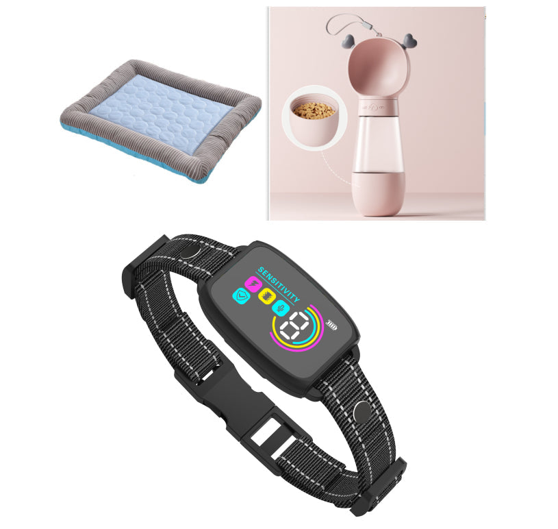 KFX-5732925 Rechargeable Smart Anti-Barking Dog Collar with Waterproof Design and Adjustable Sensitivity for Training