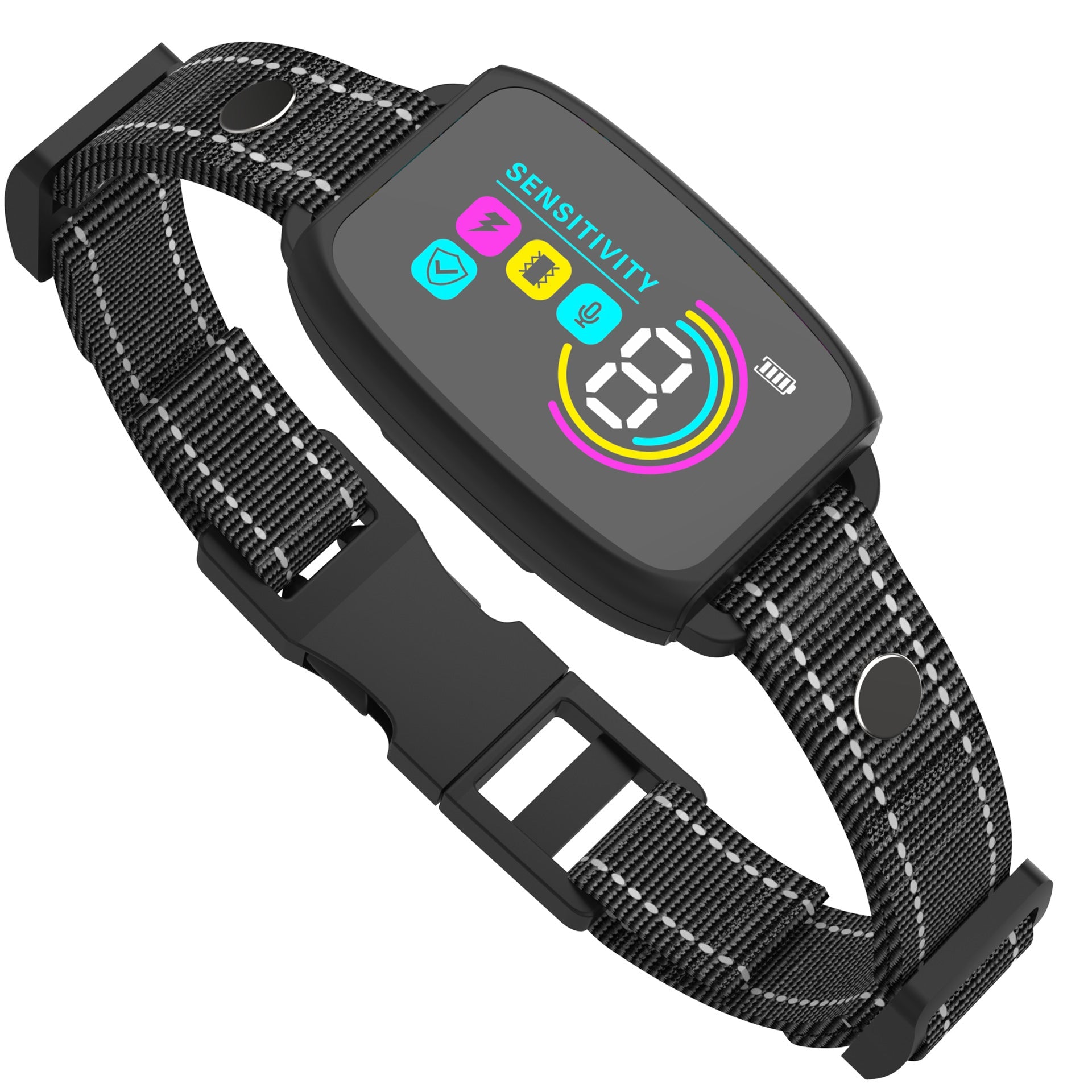 KFX-5732925 Rechargeable Smart Anti-Barking Dog Collar with Waterproof Design and Adjustable Sensitivity for Training