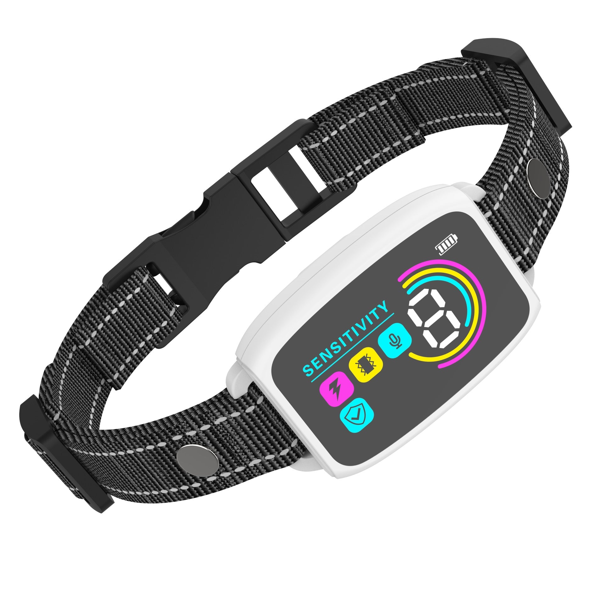 KFX-5732925 Rechargeable Smart Anti-Barking Dog Collar with Waterproof Design and Adjustable Sensitivity for Training