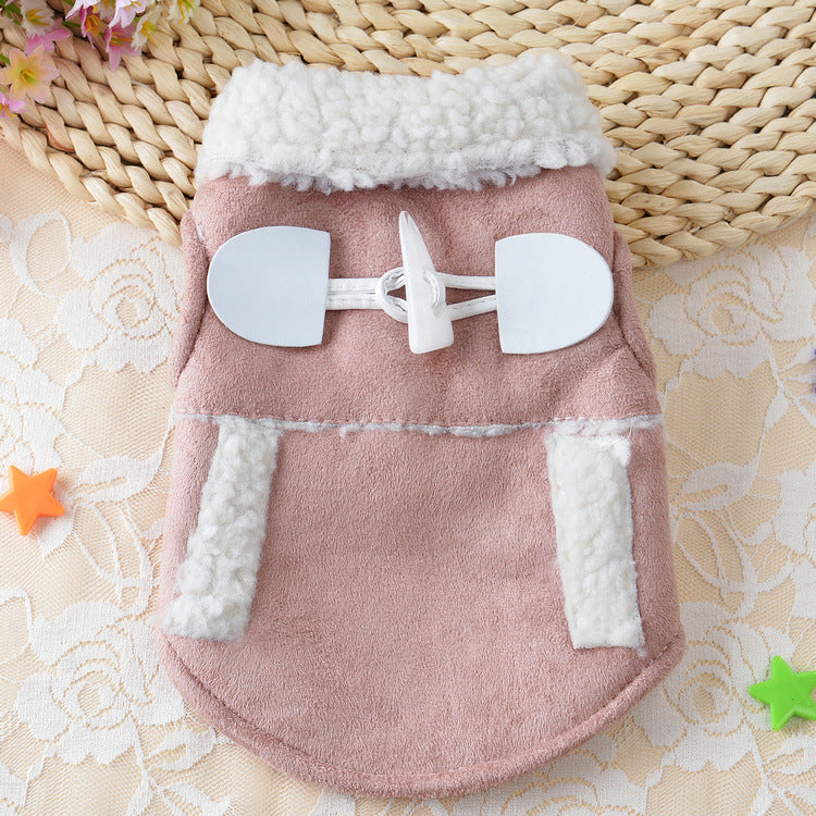 KFX-5734077 Cozy Lamb Velvet Dog Costume for Small Pets