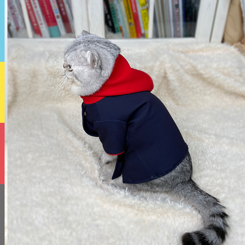 KFX-5734717 Universal Cat and Dog Hoodie Photo Props in Polygonum Cuspidatum Color, Small and Medium Sizes Available