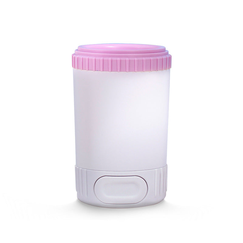 KFX-5737277 Automatic Pet Foot Washing Cup for Dogs - Plastic Cleaning Tool in Light Gray, Bright Yellow, and Bass Pink