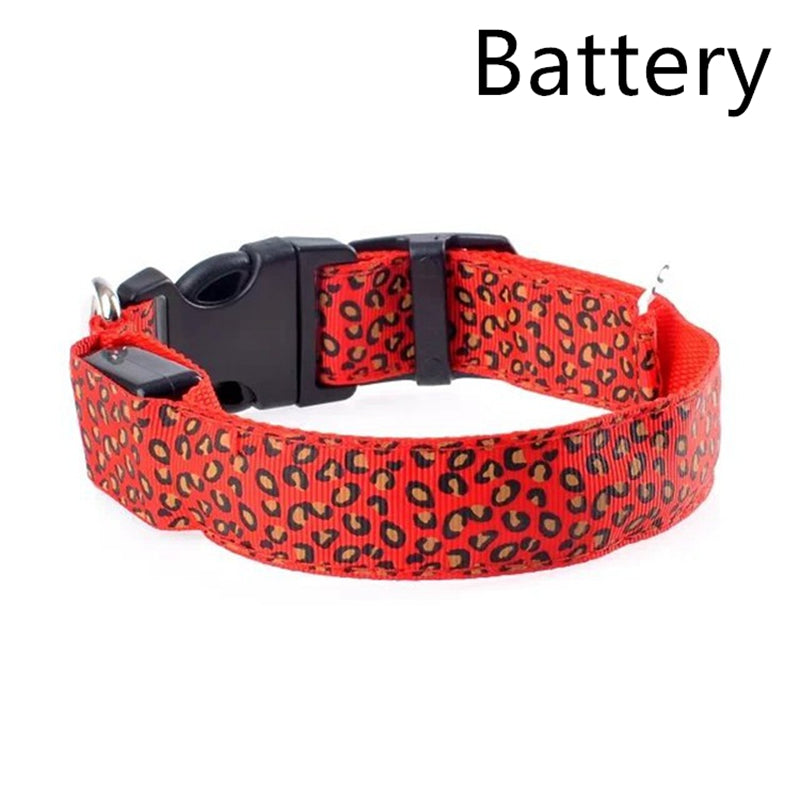 KFX-5737405 Rechargeable LED Dog Collar for Safety and Visibility at Night