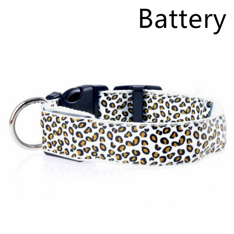 KFX-5737405 Rechargeable LED Dog Collar for Safety and Visibility at Night