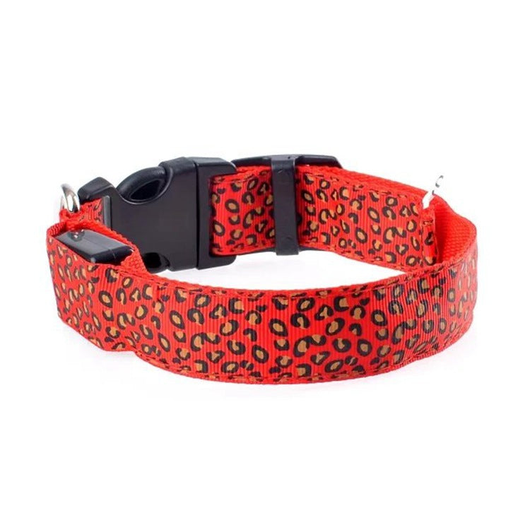 KFX-5737405 Rechargeable LED Dog Collar for Safety and Visibility at Night