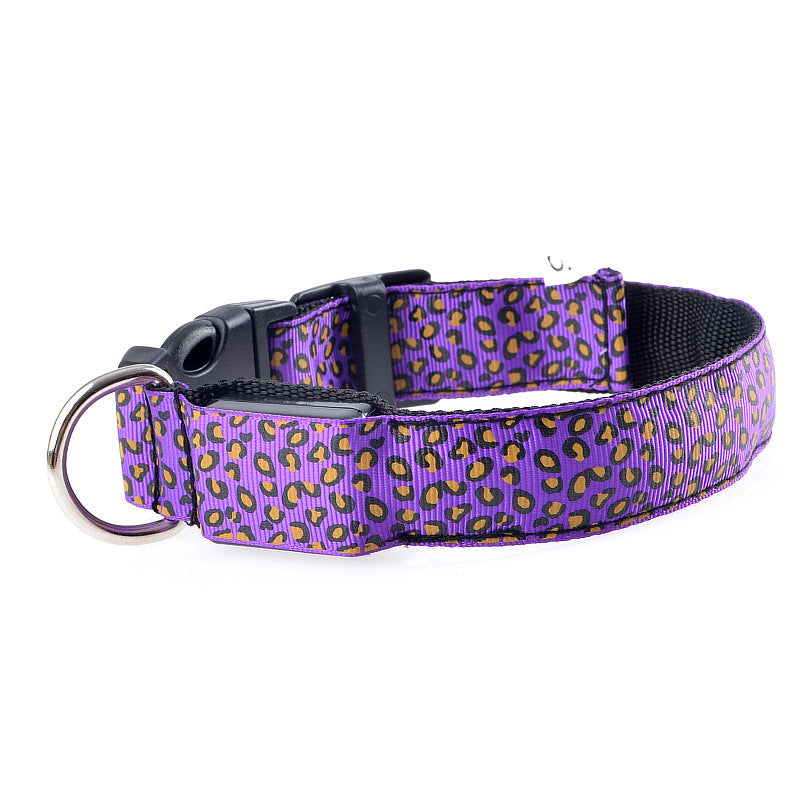KFX-5737405 Rechargeable LED Dog Collar for Safety and Visibility at Night