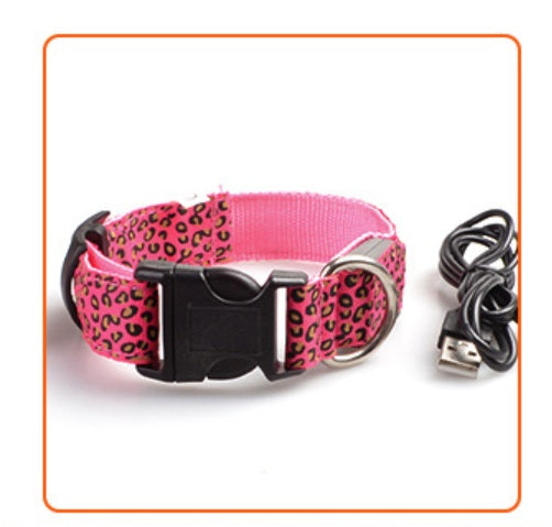 KFX-5737405 Rechargeable LED Dog Collar for Safety and Visibility at Night
